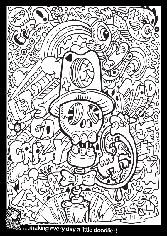 Sheriff Skeleton colouring sheet