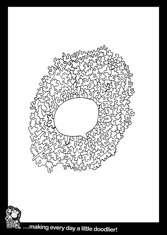 Speechless colouring sheet