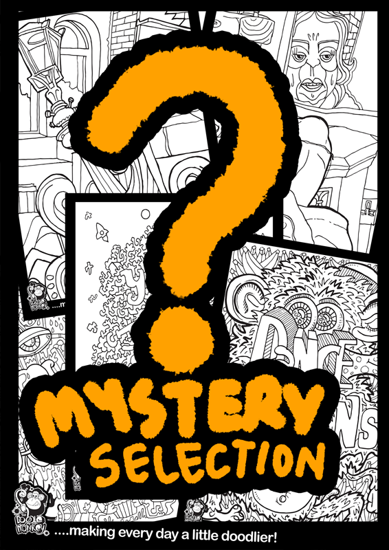 10 Mystery Illustrations to colour