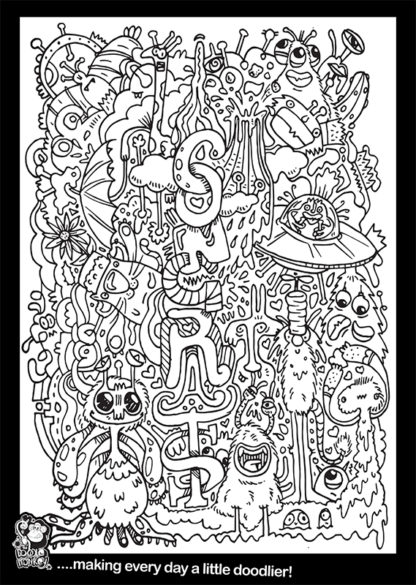 Congrats colouring sheet