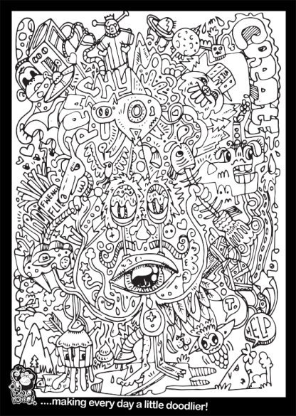 Crazy Eyes colouring sheet